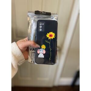 Samsung Galaxy A03S Phone Case Sunflower & Elephant Pattern, You Are My Sunshine
